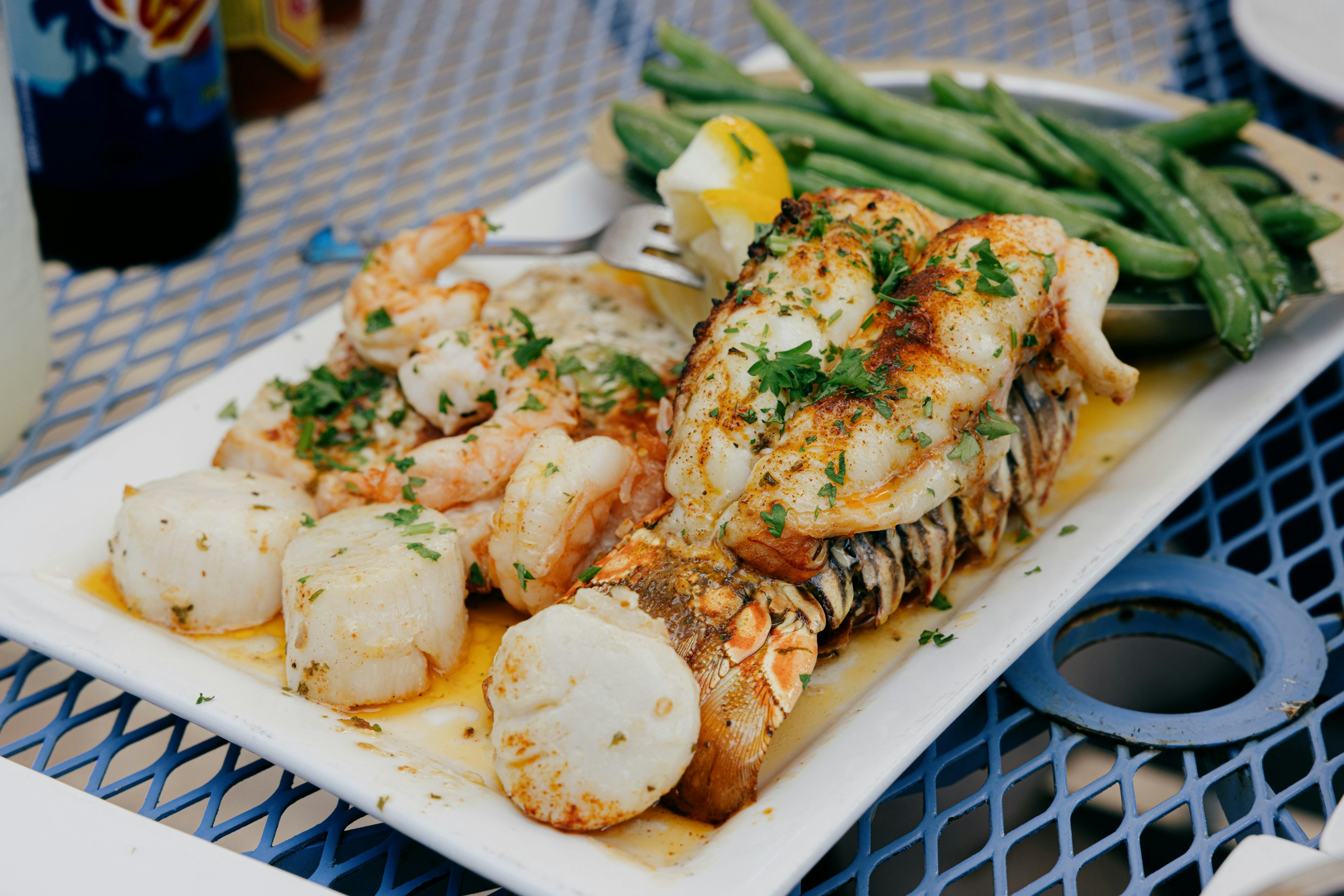 Lobster, scallops and shrimp prepared by Come Eat With Me